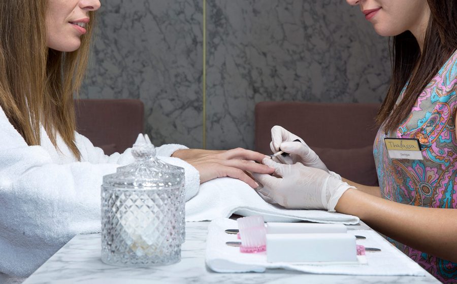 Manicure from health professional