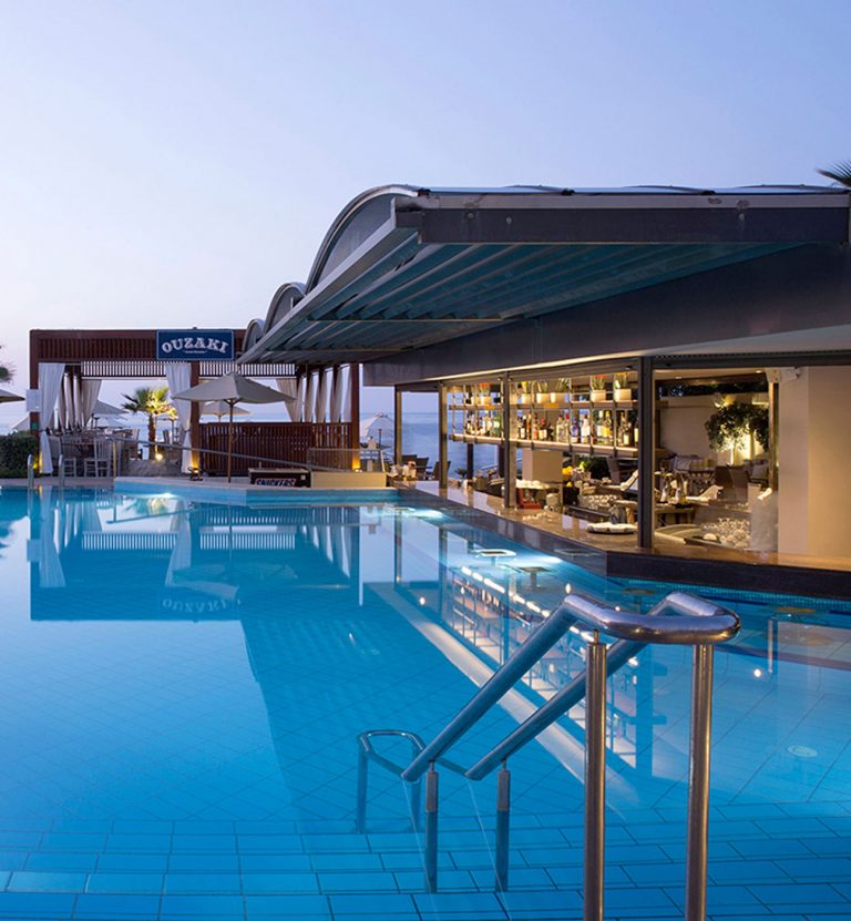 Pool bar and ouzaki restaurant