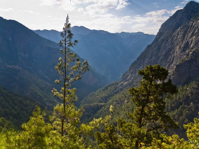 Vue sur les gorges de Samaria